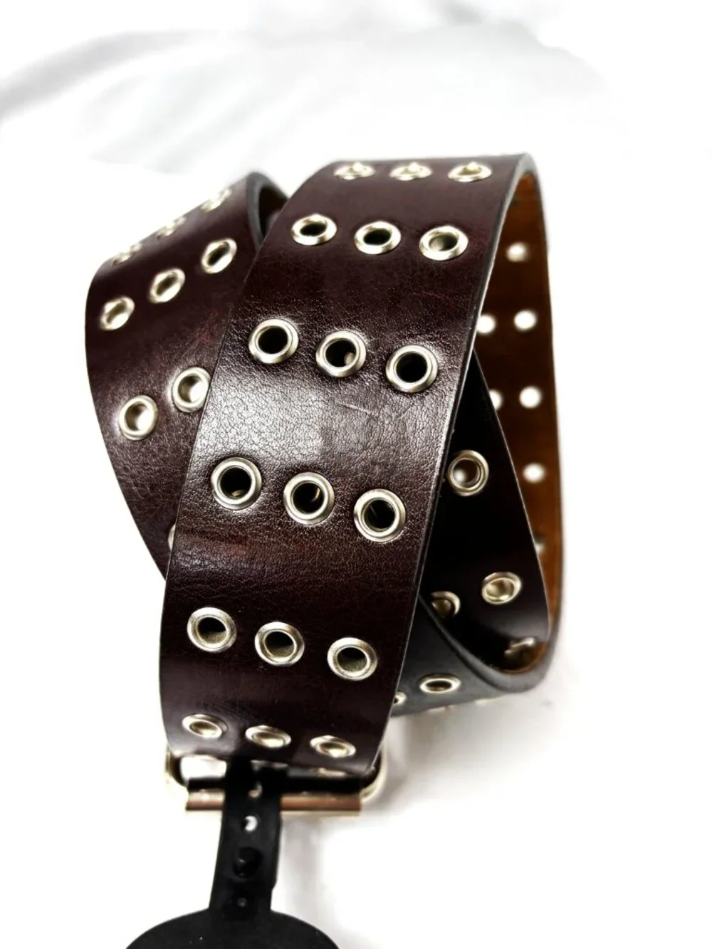 Golden Kitty leather belt